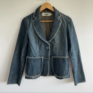 Vintage Moschino Jeans Denim Blazer Size 10